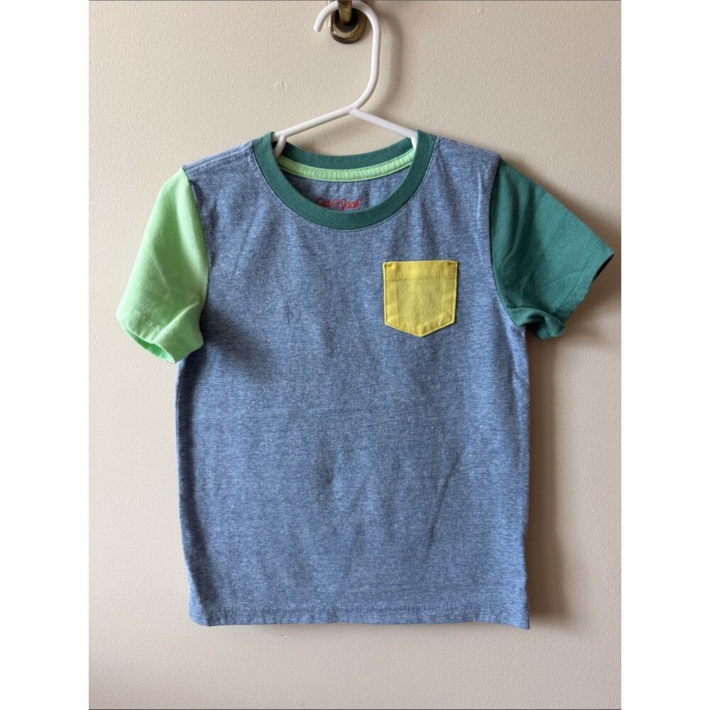 Bundle Cat & Jack Boys T-shirts Size 3T Blue Green Gray - Picture 6 of 11